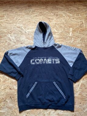 Burnside Navy & Light Gray Two-Tone Hooded Sweatshirt